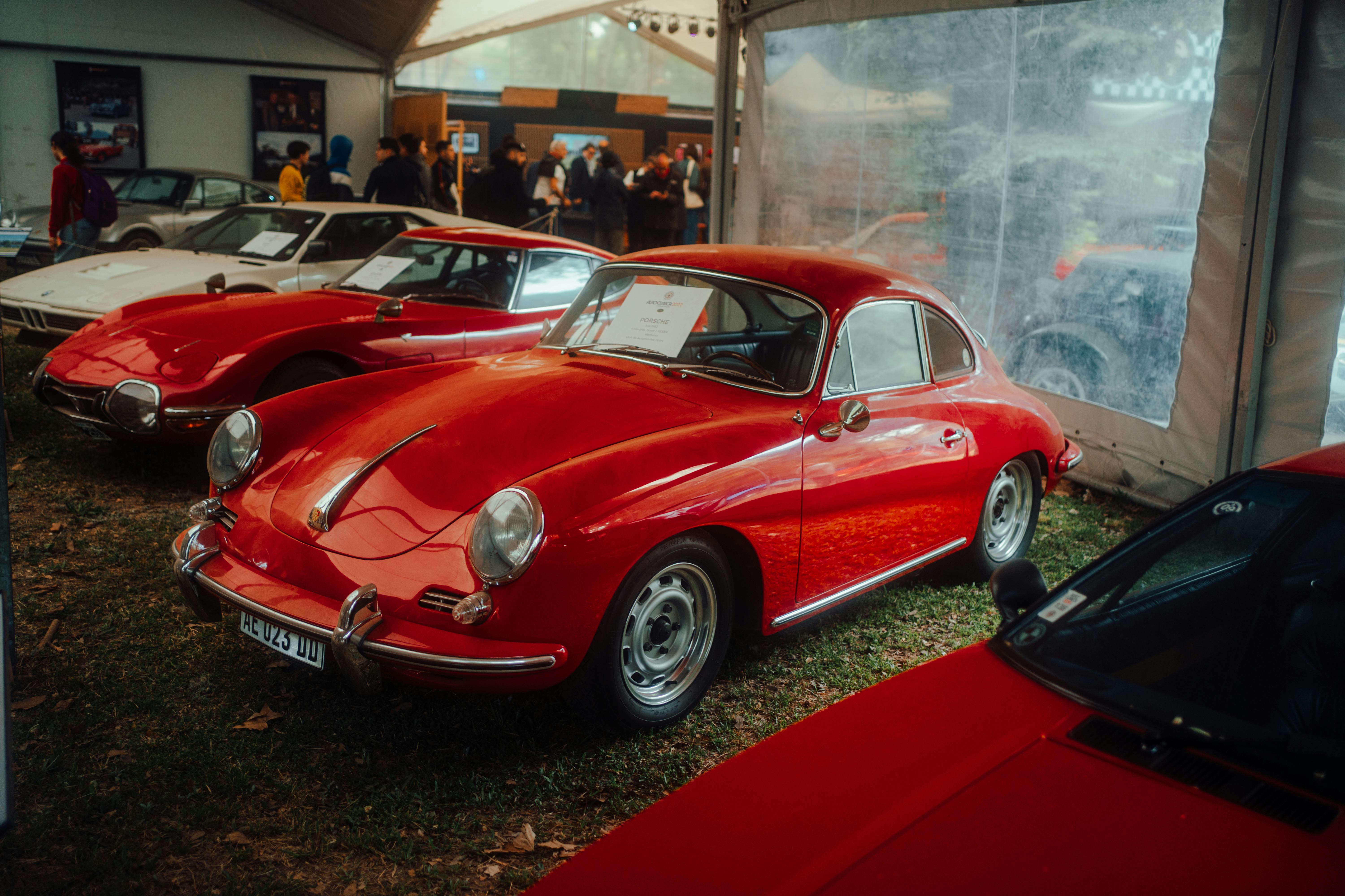 Classic Sports Cars at a Car Show
